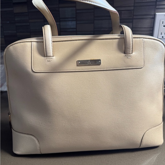 Gucci Vintage Leather Tote Bag Beige - Picture 2 of 12